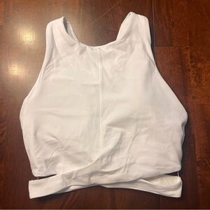 ATHLETA Concious Cut Out Crop A-C Athletic Top White Size XS
